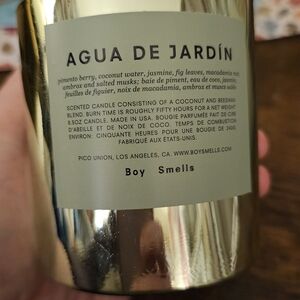Boy Smells Agua de Jardín Candle - Gold